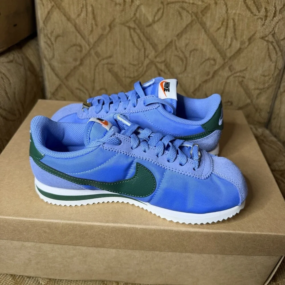 Nike Cortez Women's Size 5.5 Blue Green Running Athletic Shoes DZ2795 402